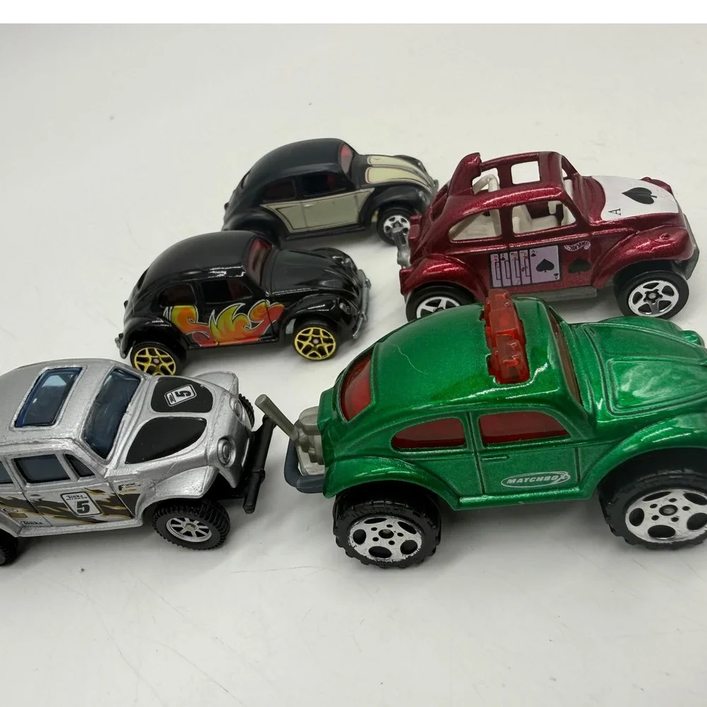 Hot Wheels Matchbox Maisto VW Beetle Diecast Car Lot 5pc Vintage Mixed Used